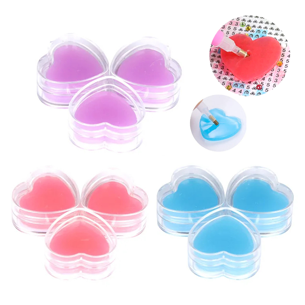 3/6pcs Heart-Shape Diamond Pai - Embroidery Embellishments avaliação e preço