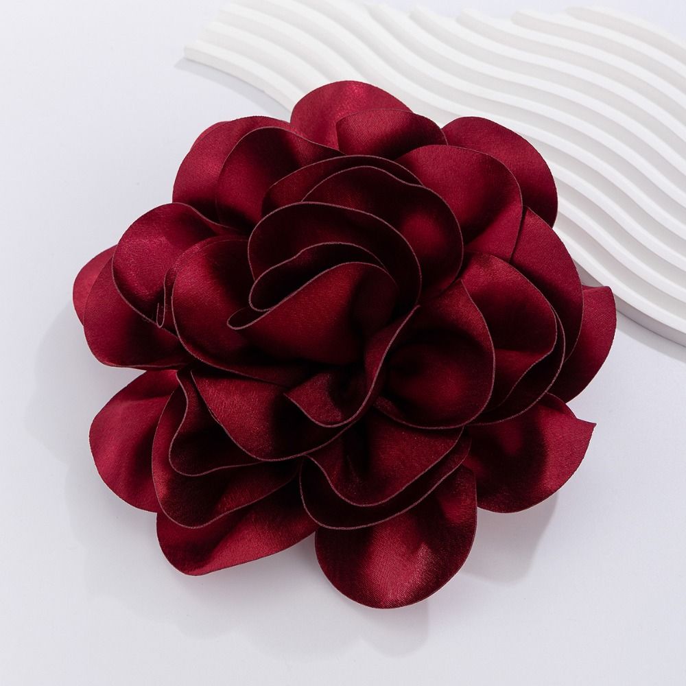 DIY 3D Large Fabric Flower Bro - Applique Patch Flower avaliação e preço