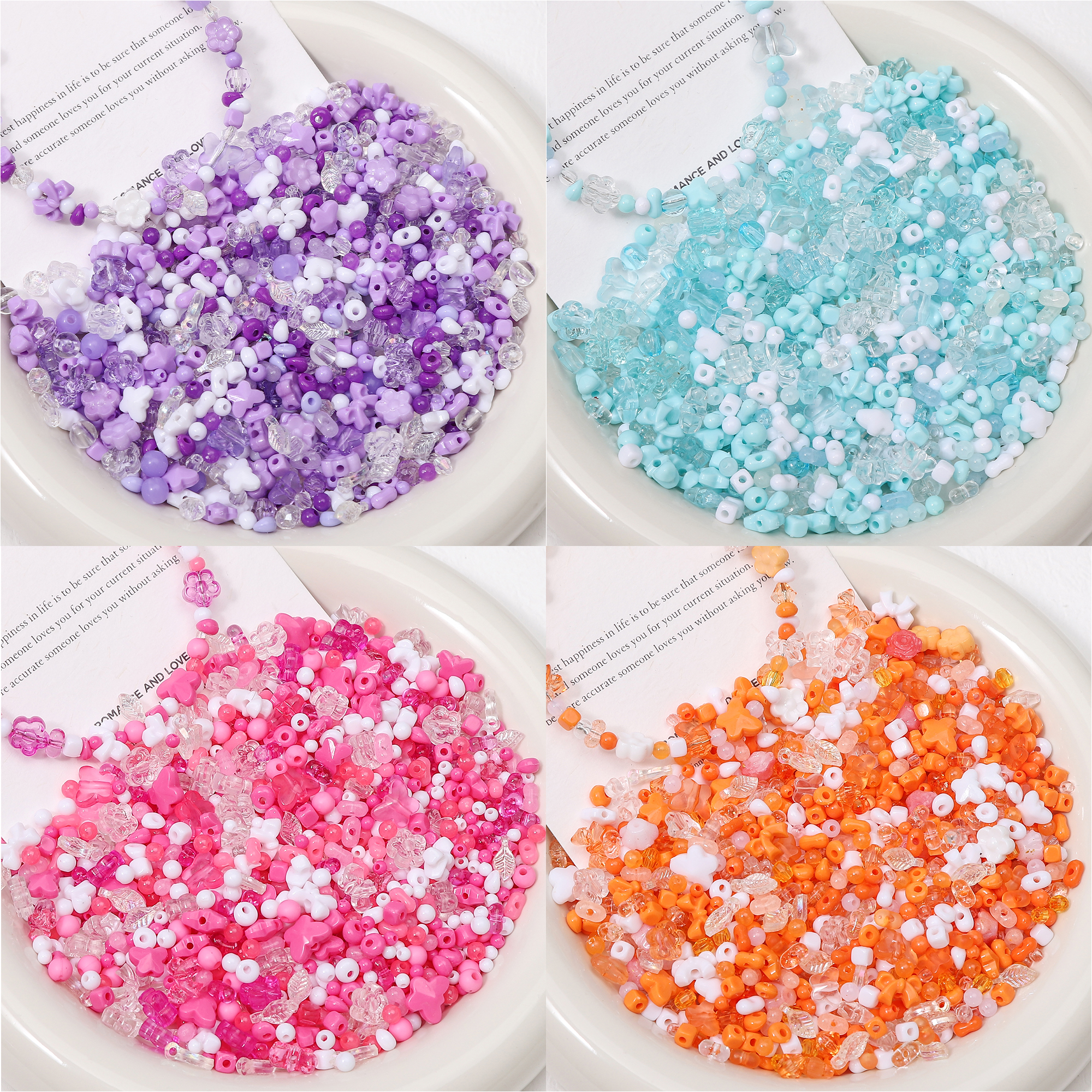 100-130Pcs Acrylic Bow Flower  - Embellishment Crafts avaliação e preço