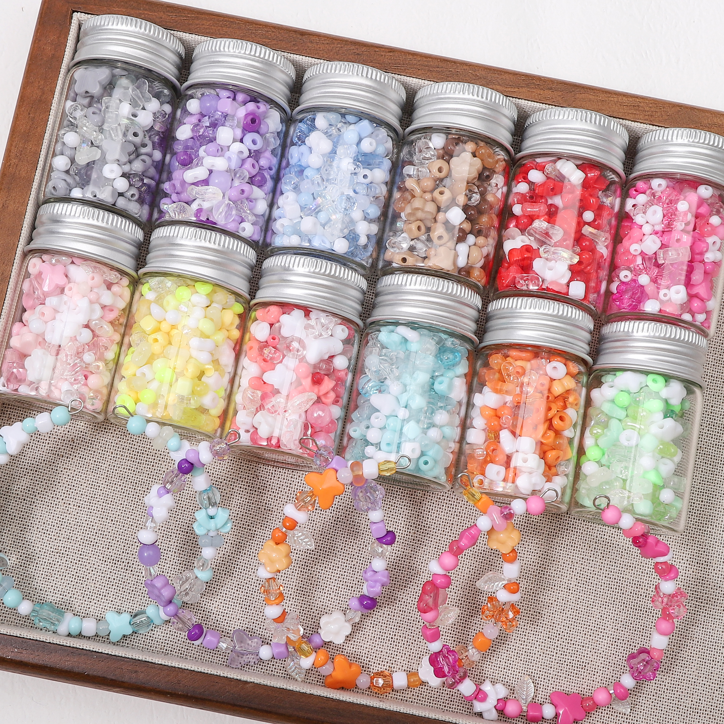 100-130Pcs Acrylic Bow Flower  - Embellishment Crafts avaliação e preço