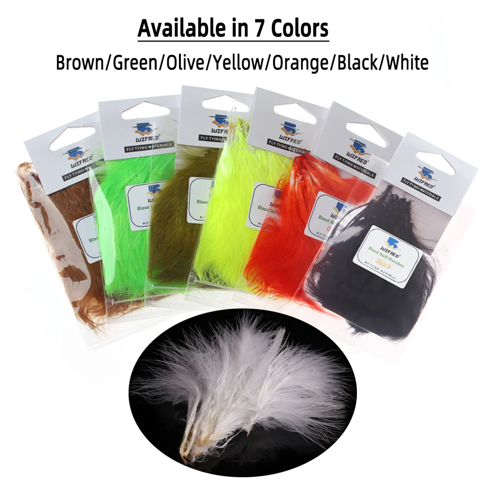 Wifreo 2packs Blood Quill Mara - Feather Trim Marabou avaliação e preço