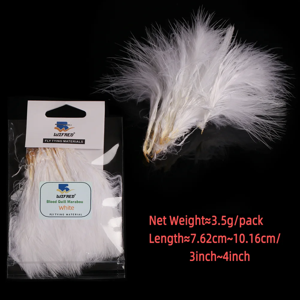 Wifreo 2packs Blood Quill Mara - Feather Trim Marabou avaliação e preço