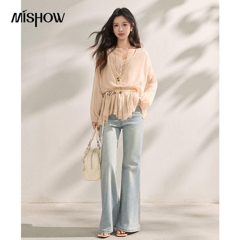 MISHOW Women's French Style Be - Elastic Lace Trim avaliação e preço