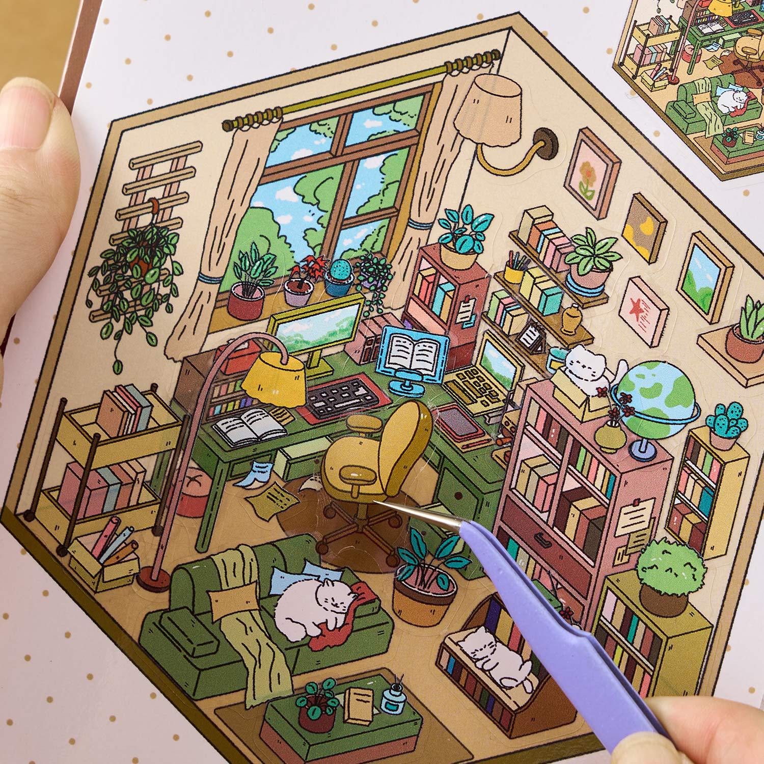 3D Miniature Scene Sticker Boo - Glitter Vinyl Roll avaliação e preço