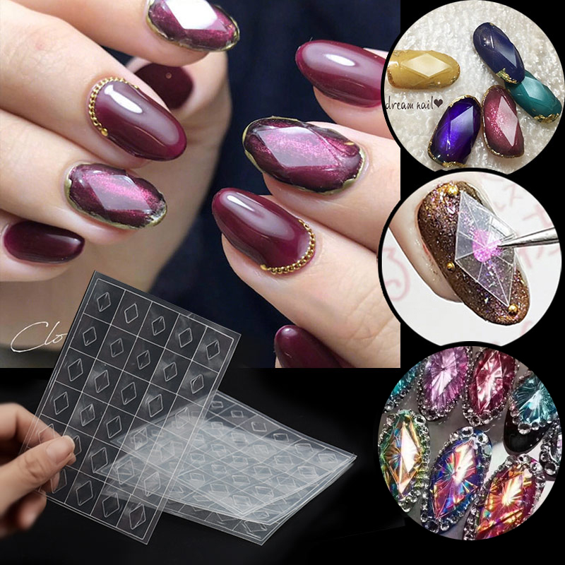 1 Sheet Nail Gemstone Stencil  - Glitter Vinyl Roll avaliação e preço