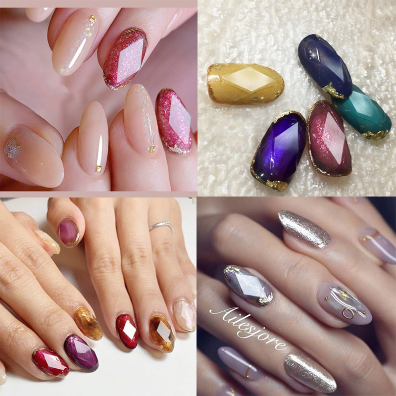1 Sheet Nail Gemstone Stencil  - Glitter Vinyl Roll avaliação e preço