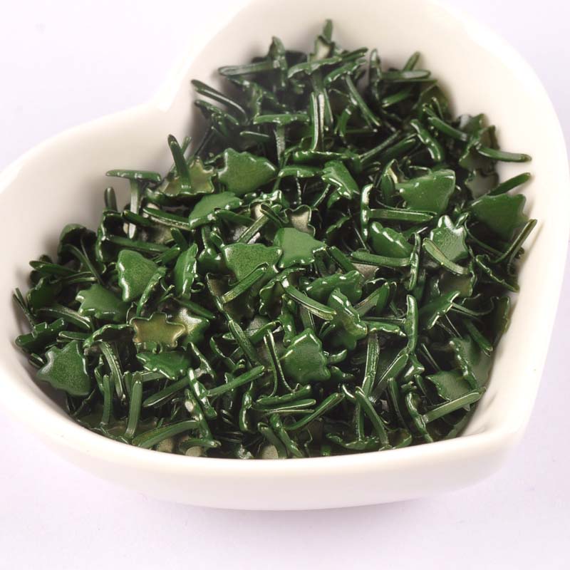 50pcs Mini Christmas Tree Brad - Embellishments For Scrapbooking avaliação e preço