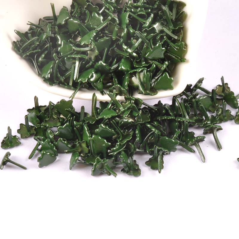 50pcs Mini Christmas Tree Brad - Embellishments For Scrapbooking avaliação e preço