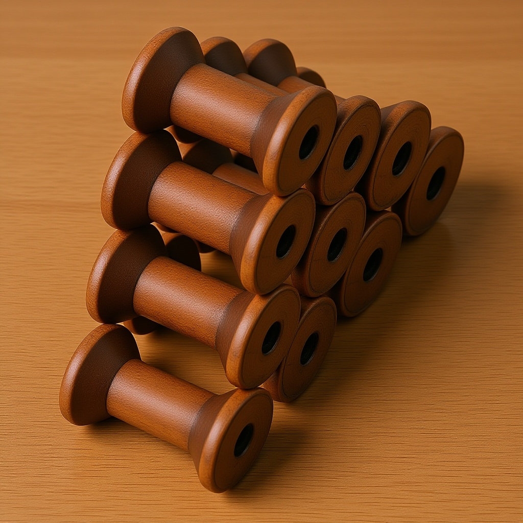 10Pcs Vintage Wooden Spools Na - Organza Ribbon Spool avaliação e preço