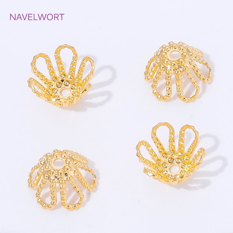 18K Gold Plated Spacer Beads C - Embellishment Crafts avaliação e preço