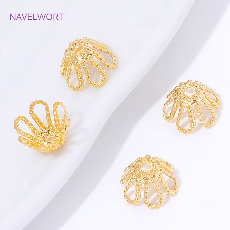 18K Gold Plated Spacer Beads C - Embellishment Crafts avaliação e preço