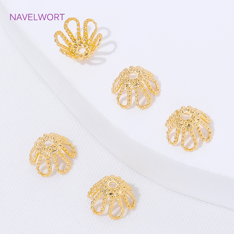 18K Gold Plated Spacer Beads C - Embellishment Crafts avaliação e preço