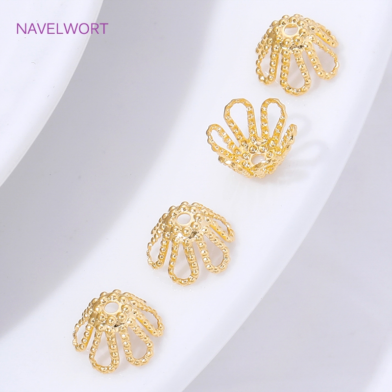 18K Gold Plated Spacer Beads C - Embellishment Crafts avaliação e preço