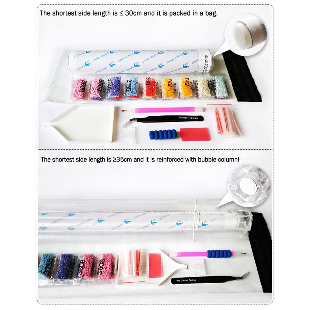 1PC frameless  5D Diamond Pain - Embroidery Embellishments avaliação e preço