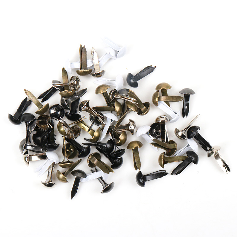 100pcs Mixed Round Metal Brad  - Embellishments For Scrapbooking avaliação e preço