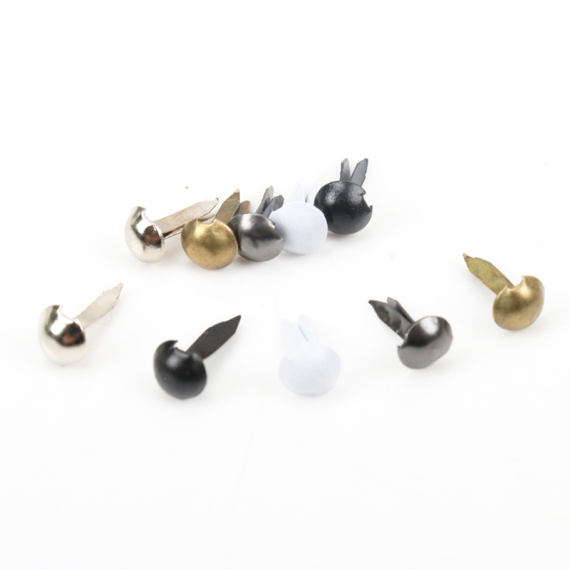 100pcs Mixed Round Metal Brad  - Embellishments For Scrapbooking avaliação e preço