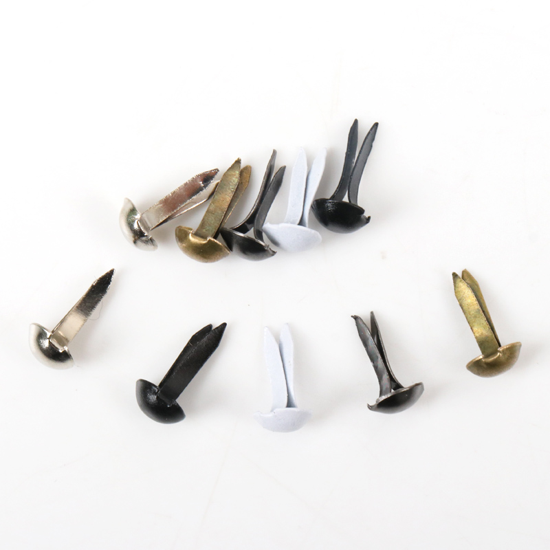 100pcs Mixed Round Metal Brad  - Embellishments For Scrapbooking avaliação e preço