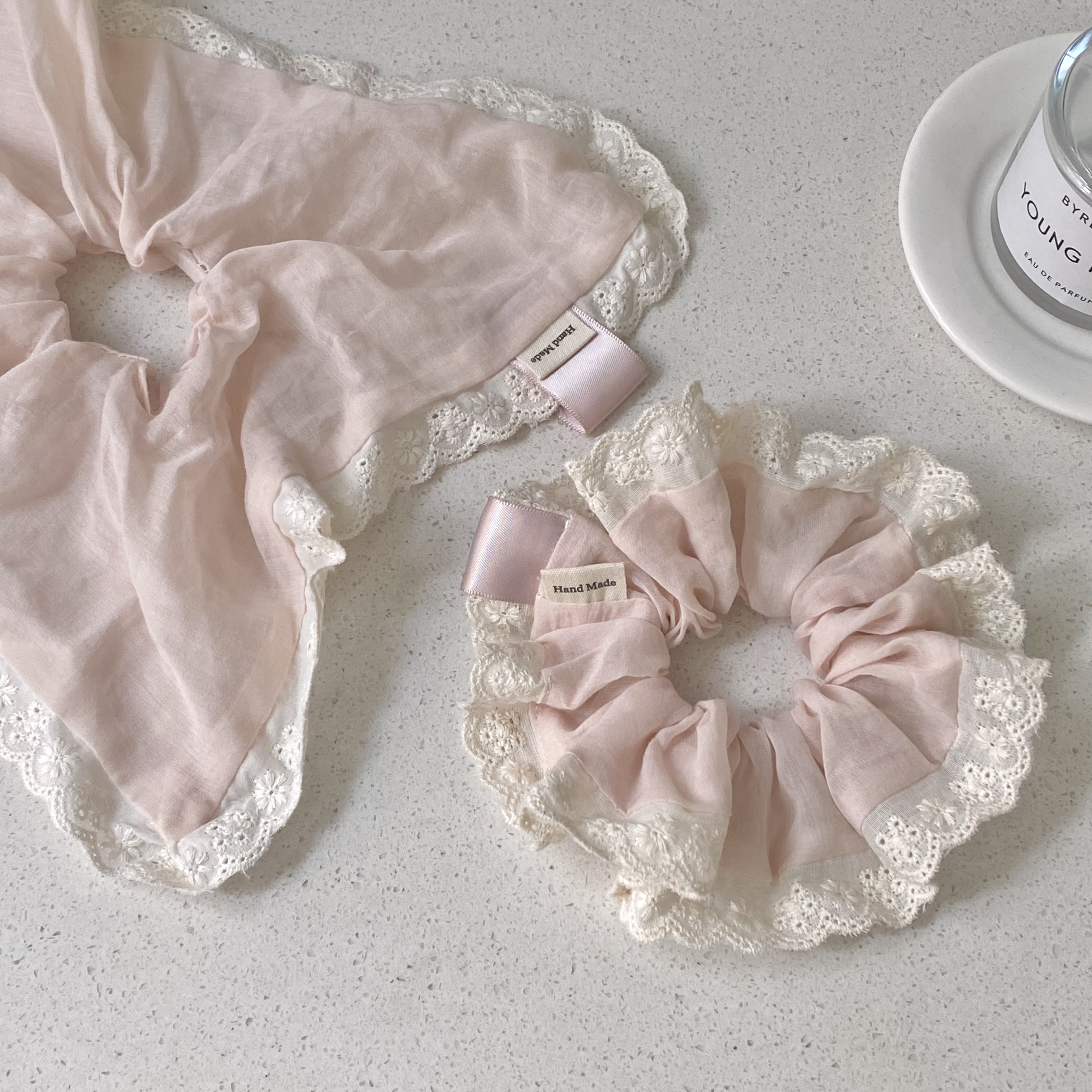 1PC Pink Lace - Trimmed Hair A - Elastic Lace Trim avaliação e preço