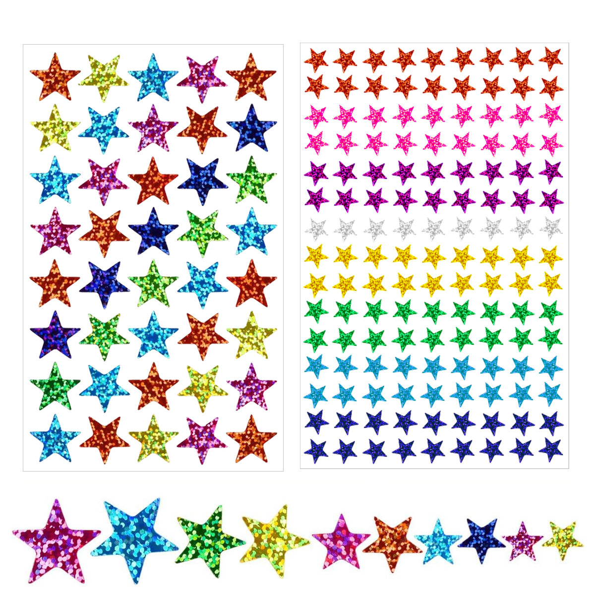 25 sheets Star Stickers 2040pc - Glitter Vinyl Roll avaliação e preço