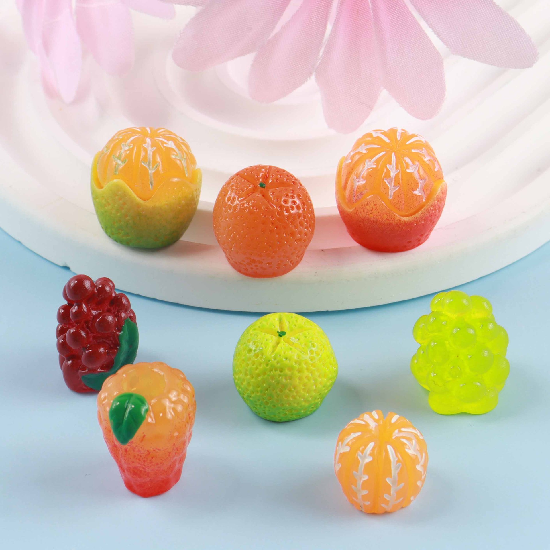 10pcs Diy Mini Resin Orange Fr - Christmas Craft Embellishment avaliação e preço