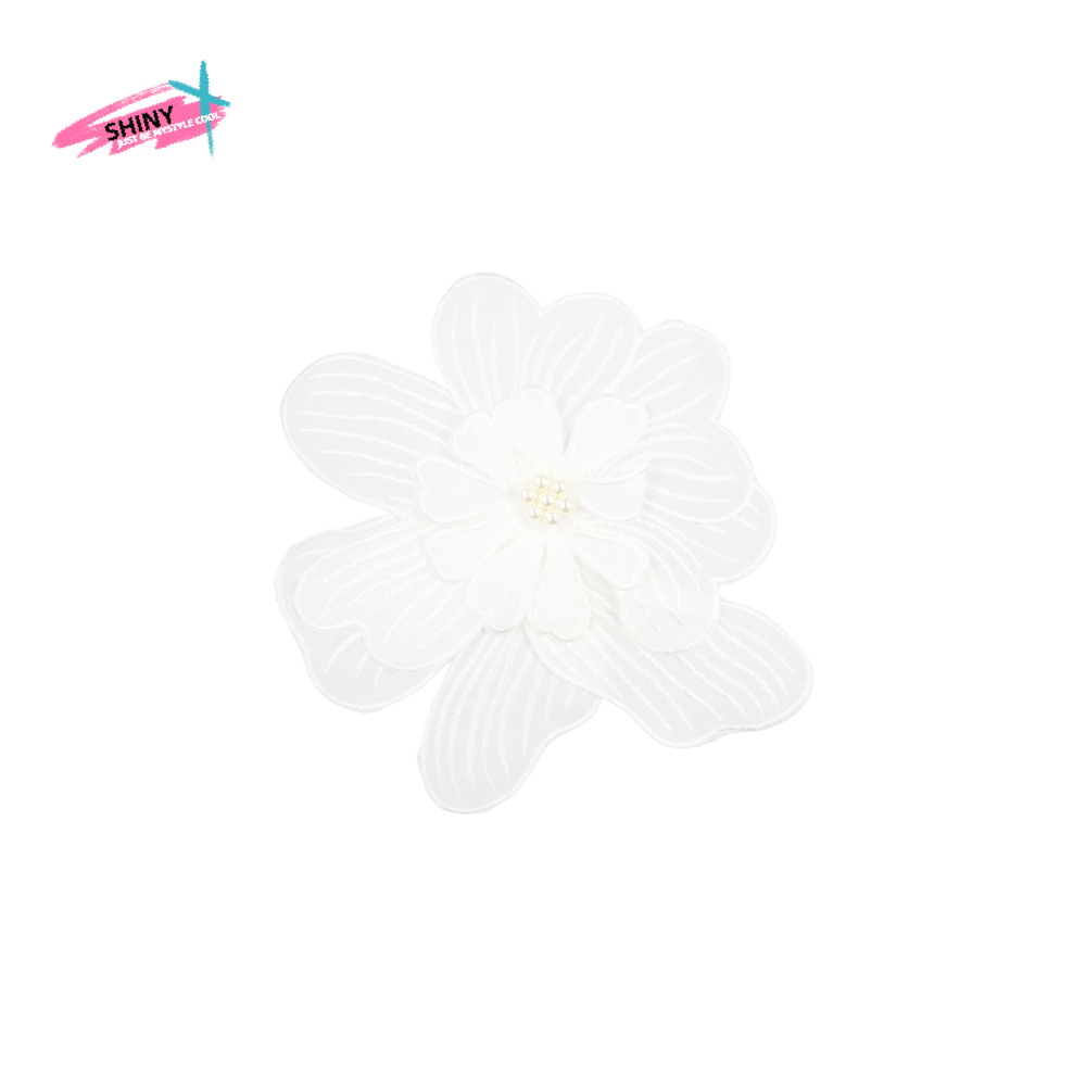 3D Embroidered Flower Applique - Applique Patch Flower avaliação e preço