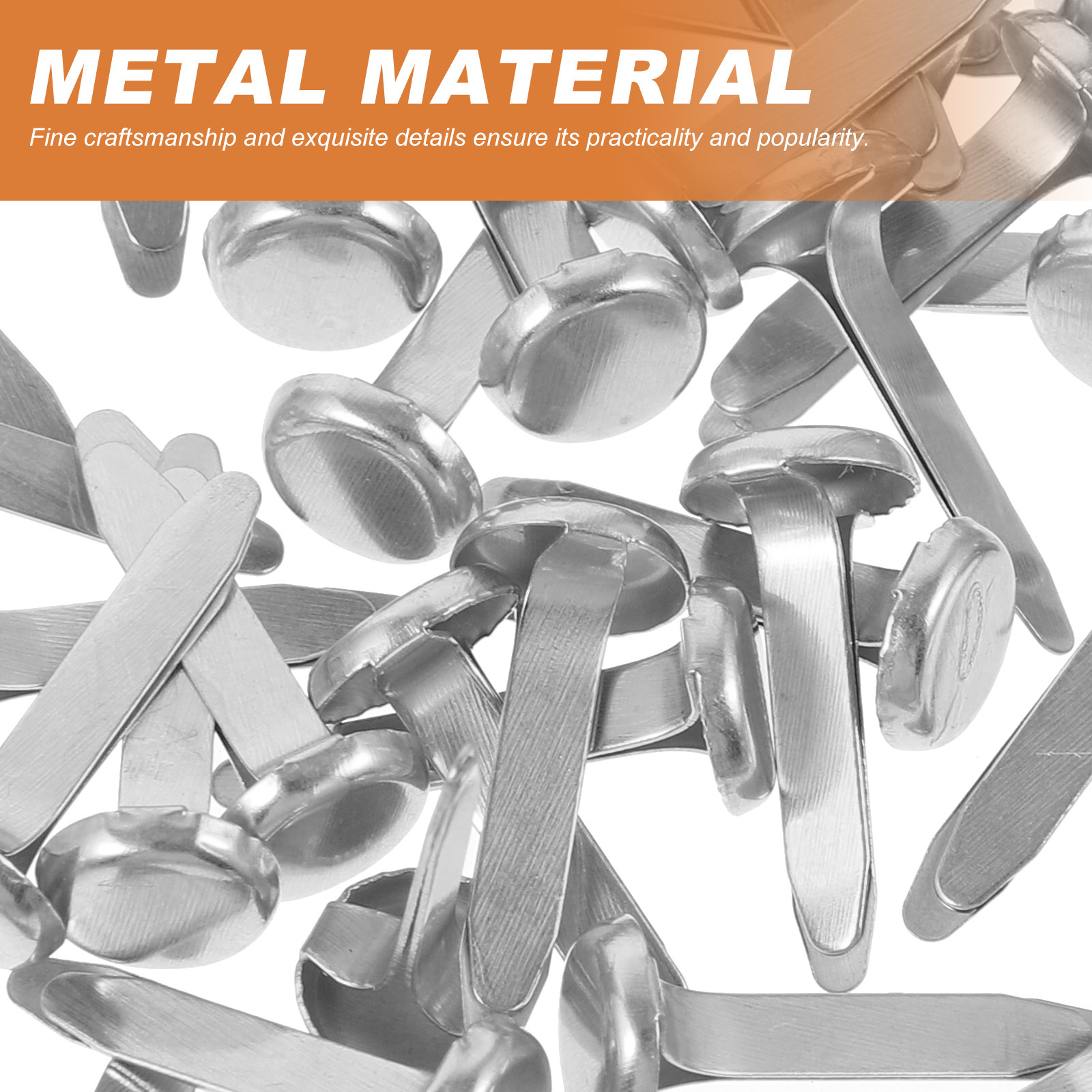 50Pcs Small Metal Brads for Pa - Embellishments For Scrapbooking avaliação e preço