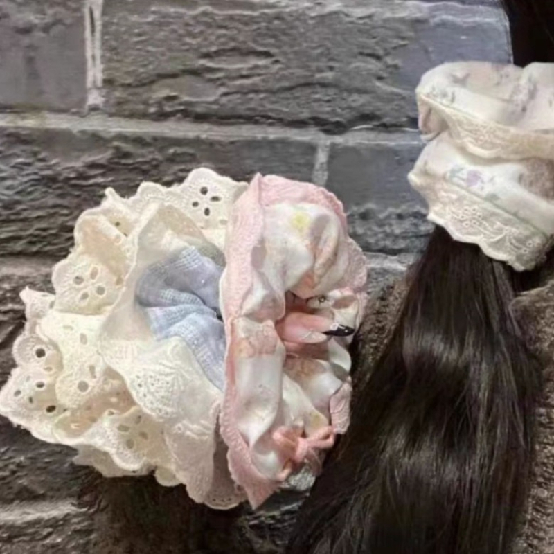Women's Sweet Elastic Hair Ban - Elastic Lace Trim avaliação e preço