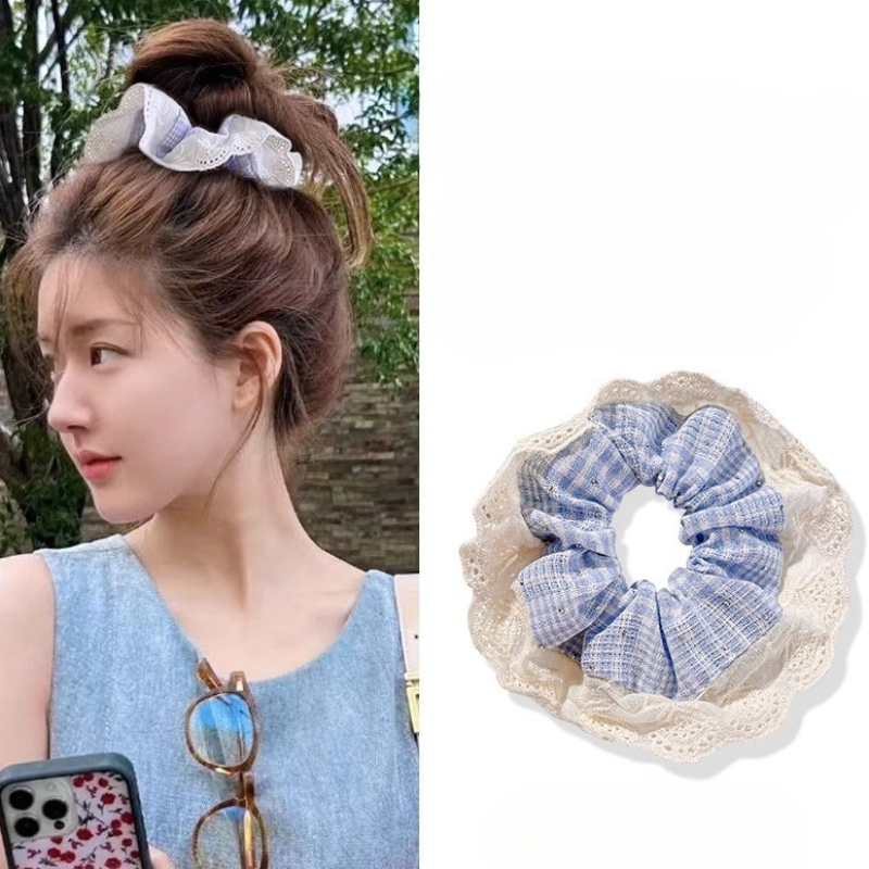 Women's Sweet Elastic Hair Ban - Elastic Lace Trim avaliação e preço