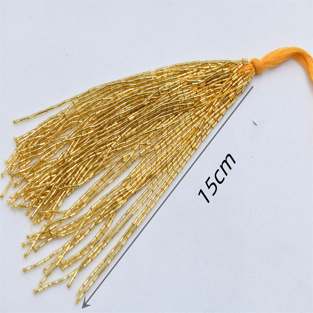 15cm wide 1 bundle gold silver - Beaded Trim Fringe avaliação e preço