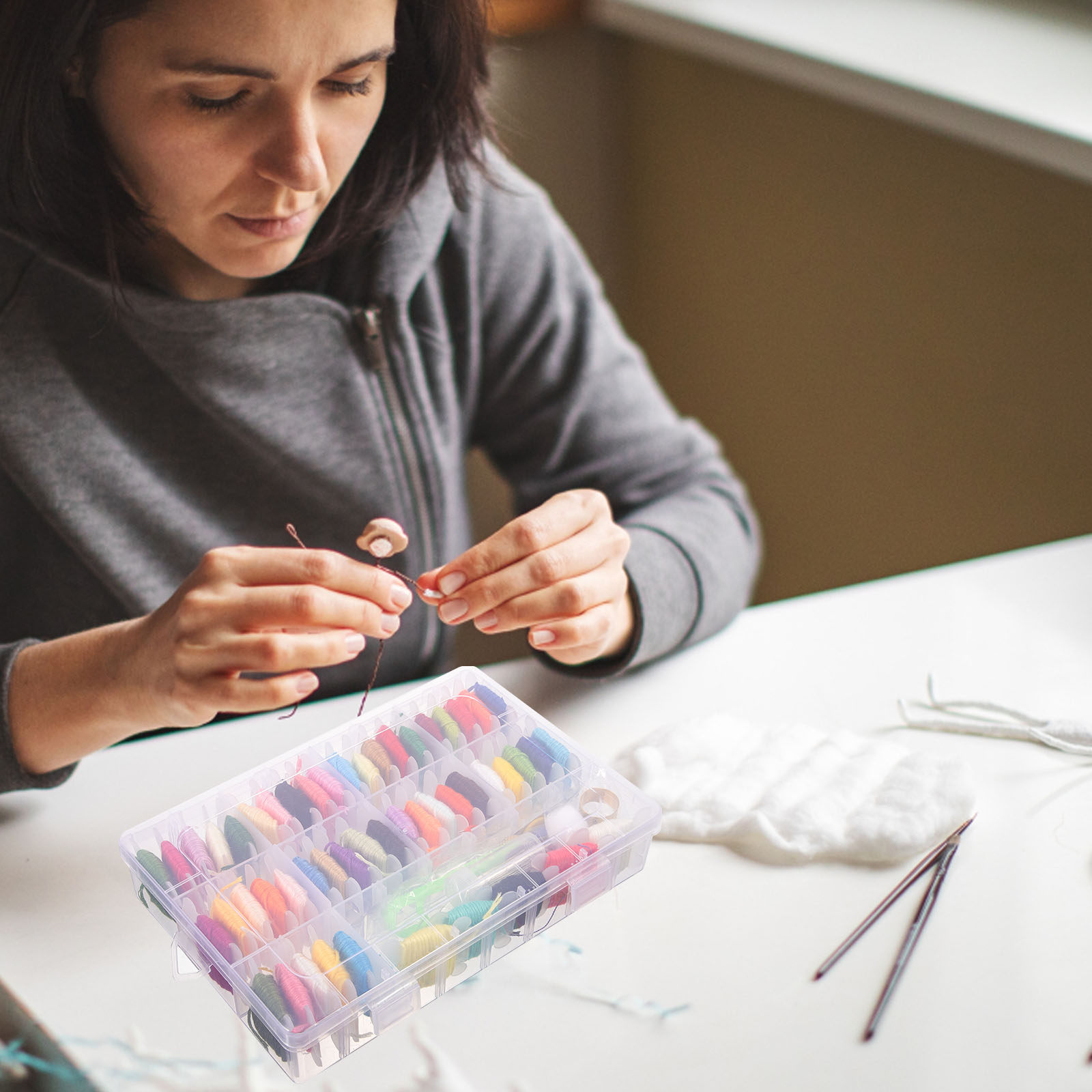 Embroidery Kit Beginner DIY Cr - Embroidery Craft avaliação e preço