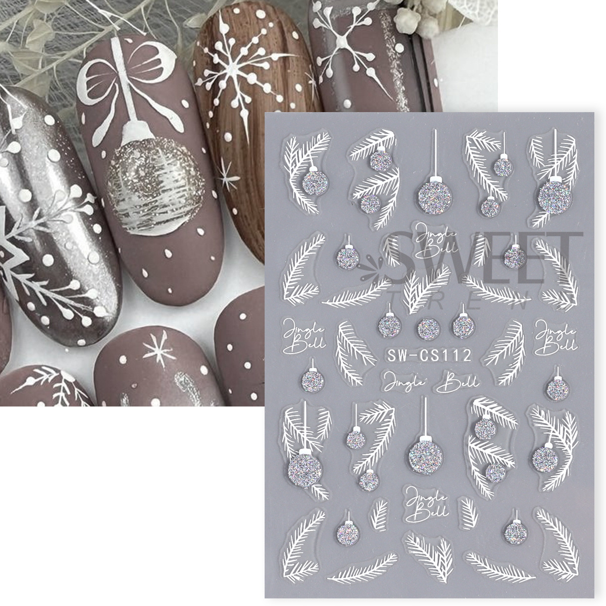 4pcs Winter Cartoon Christmas  - Glitter Vinyl Roll avaliação e preço