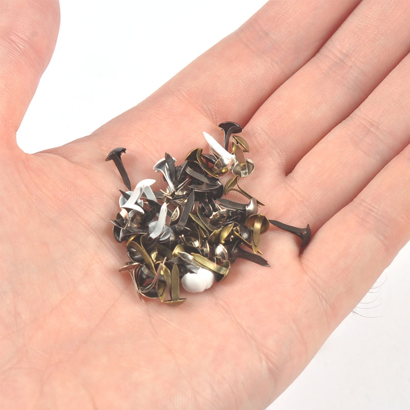 100pcs Mini Black White Metal  - Embellishments For Scrapbooking avaliação e preço