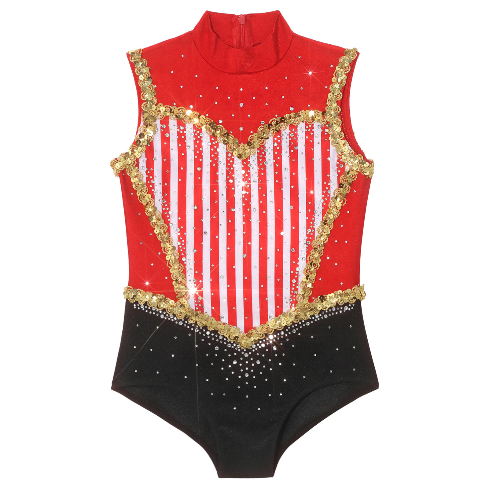 Kids Girls Rhinestones Gymnast - Rhinestone Banding Trim avaliação e preço