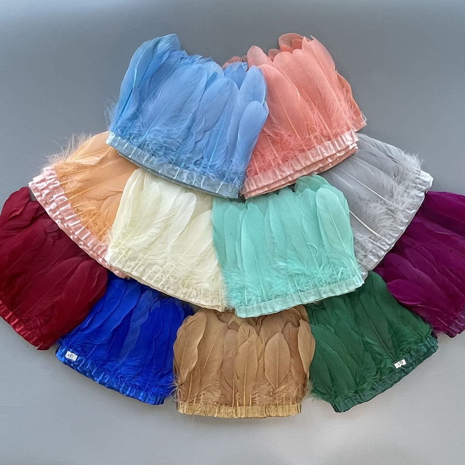 15-20cm Natural Goose Feather  - Feather Trim Marabou avaliação e preço