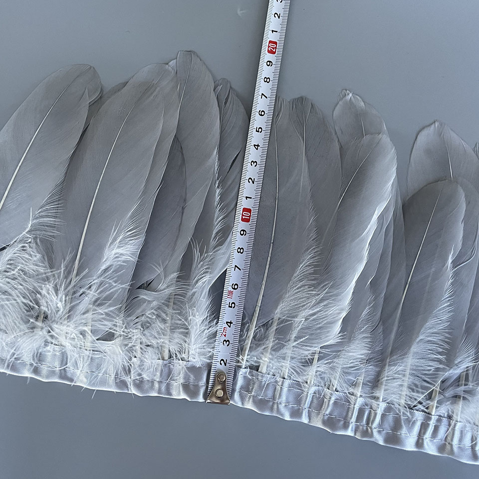 15-20cm Natural Goose Feather  - Feather Trim Marabou avaliação e preço
