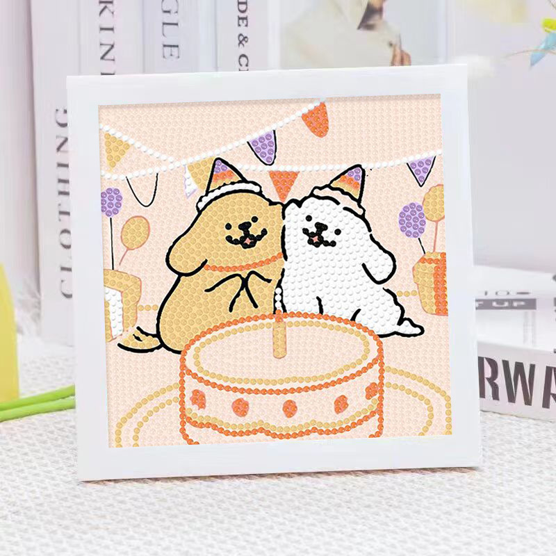Cartoon Line Puppy Crystal Dia - Embroidery Embellishments avaliação e preço