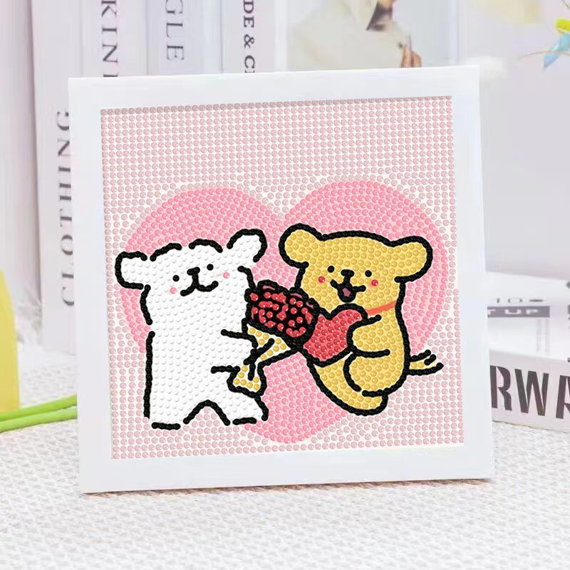 Cartoon Line Puppy Crystal Dia - Embroidery Embellishments avaliação e preço