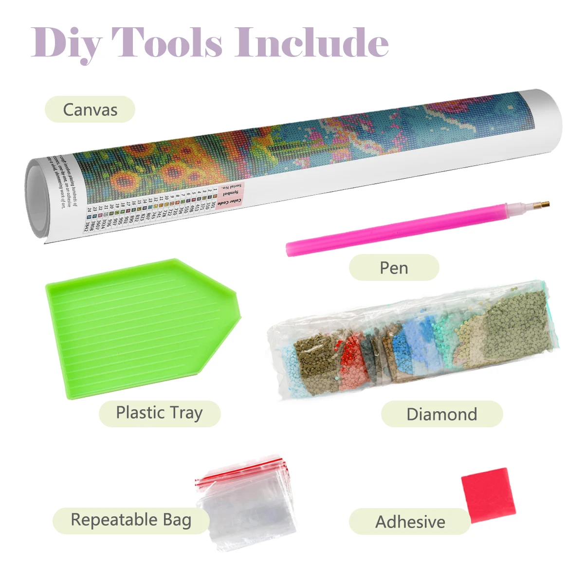 1PC frameless 5D DIY Anime Lan - Embroidery Embellishments avaliação e preço