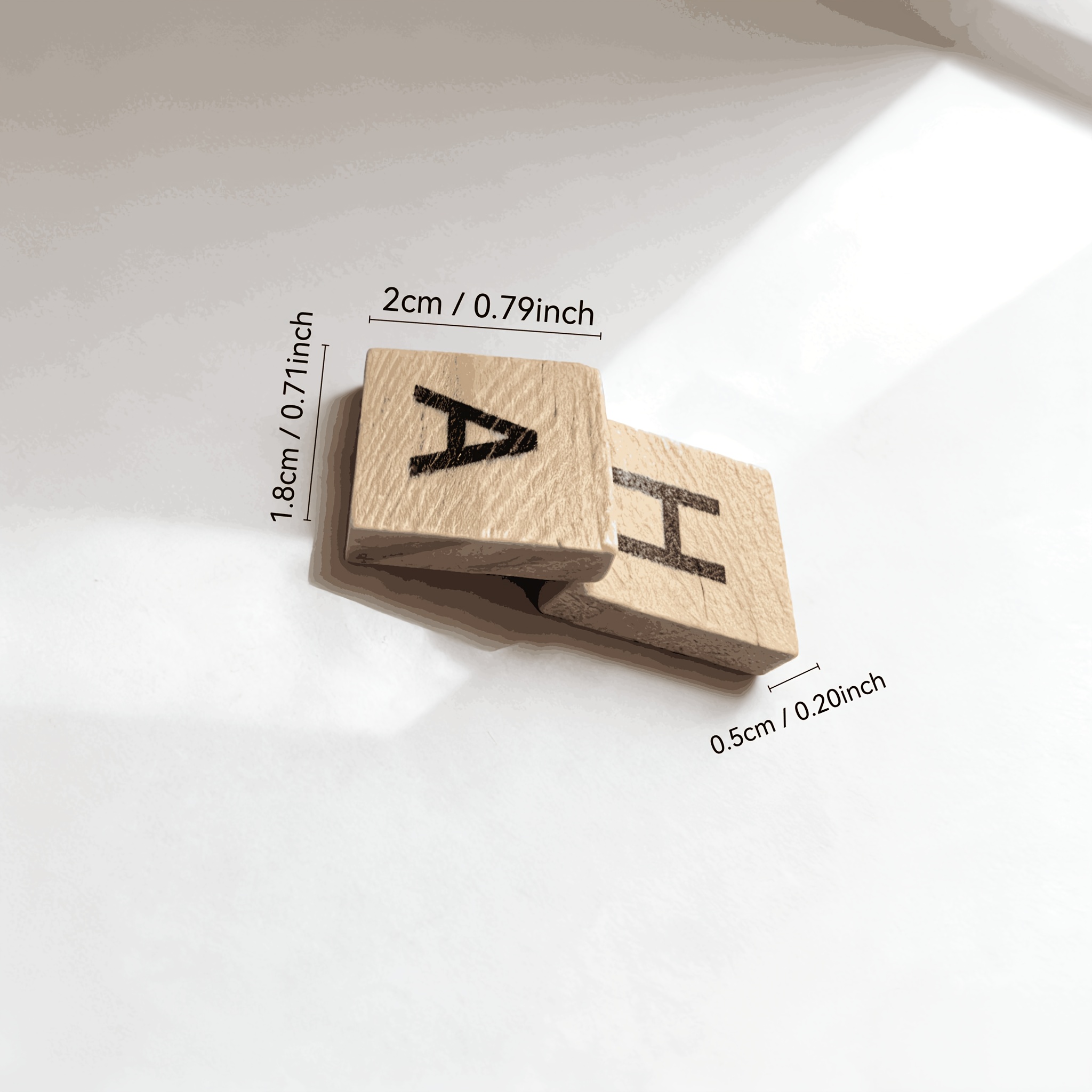 100PCS  Wooden Letter Cubes fo - Embellish Craft avaliação e preço