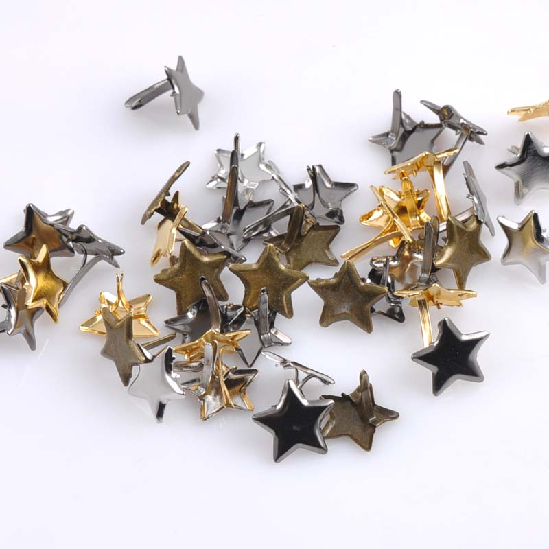 50PCs Mixed Pastel Star Brad S - Embellishments For Scrapbooking avaliação e preço