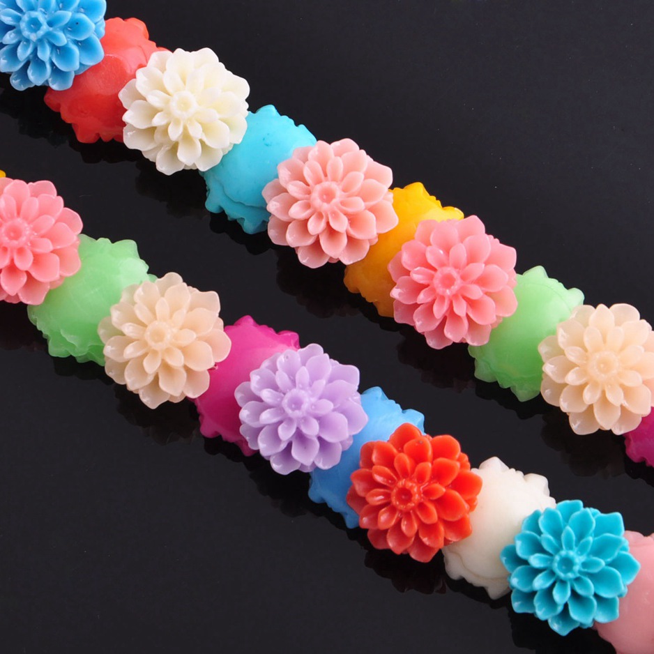 10pcs Round Flower Shape 15mm  - Embellishment Crafts avaliação e preço