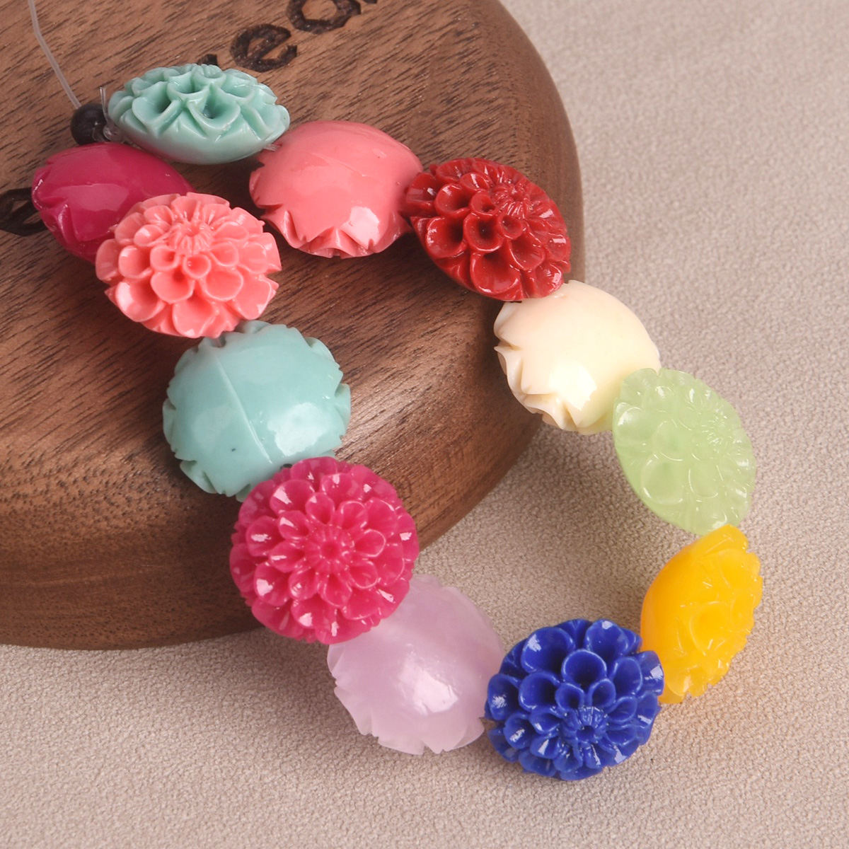 10pcs Round Flower Shape 15mm  - Embellishment Crafts avaliação e preço