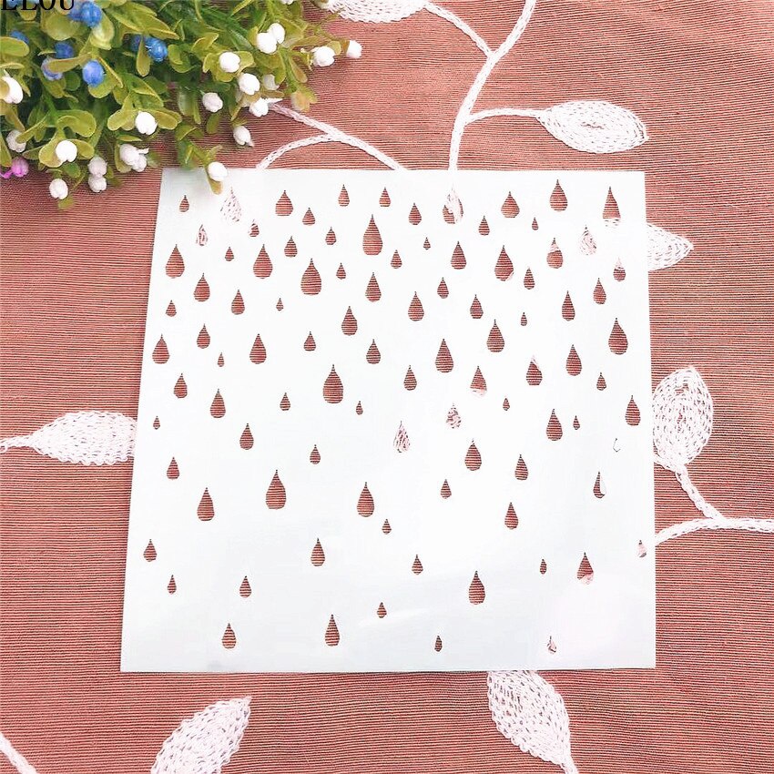 15*15 Raindrops Scrapbook Sten - Embellishments For Scrapbooking avaliação e preço