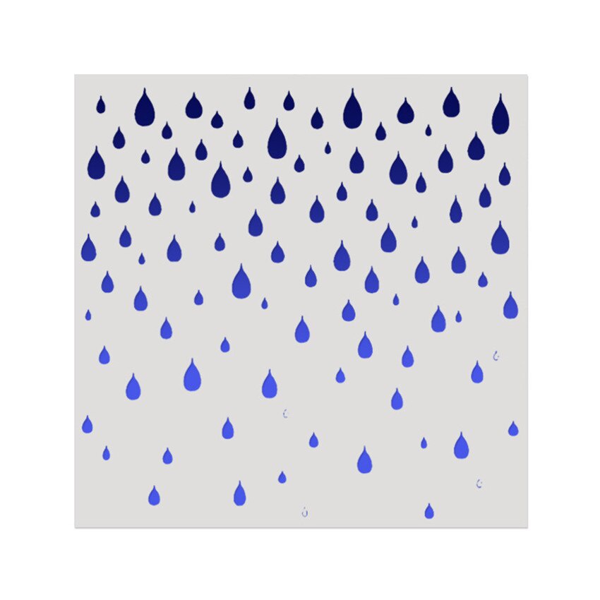 15*15 Raindrops Scrapbook Sten - Embellishments For Scrapbooking avaliação e preço