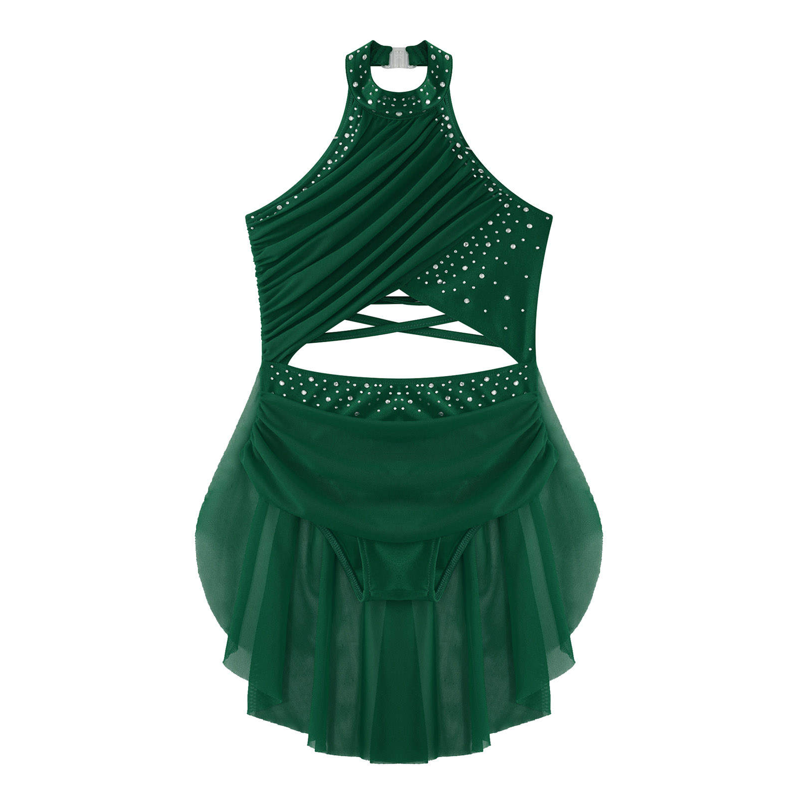 Girls Lyrical Dance Dress Rhin - Rhinestone Banding Trim avaliação e preço