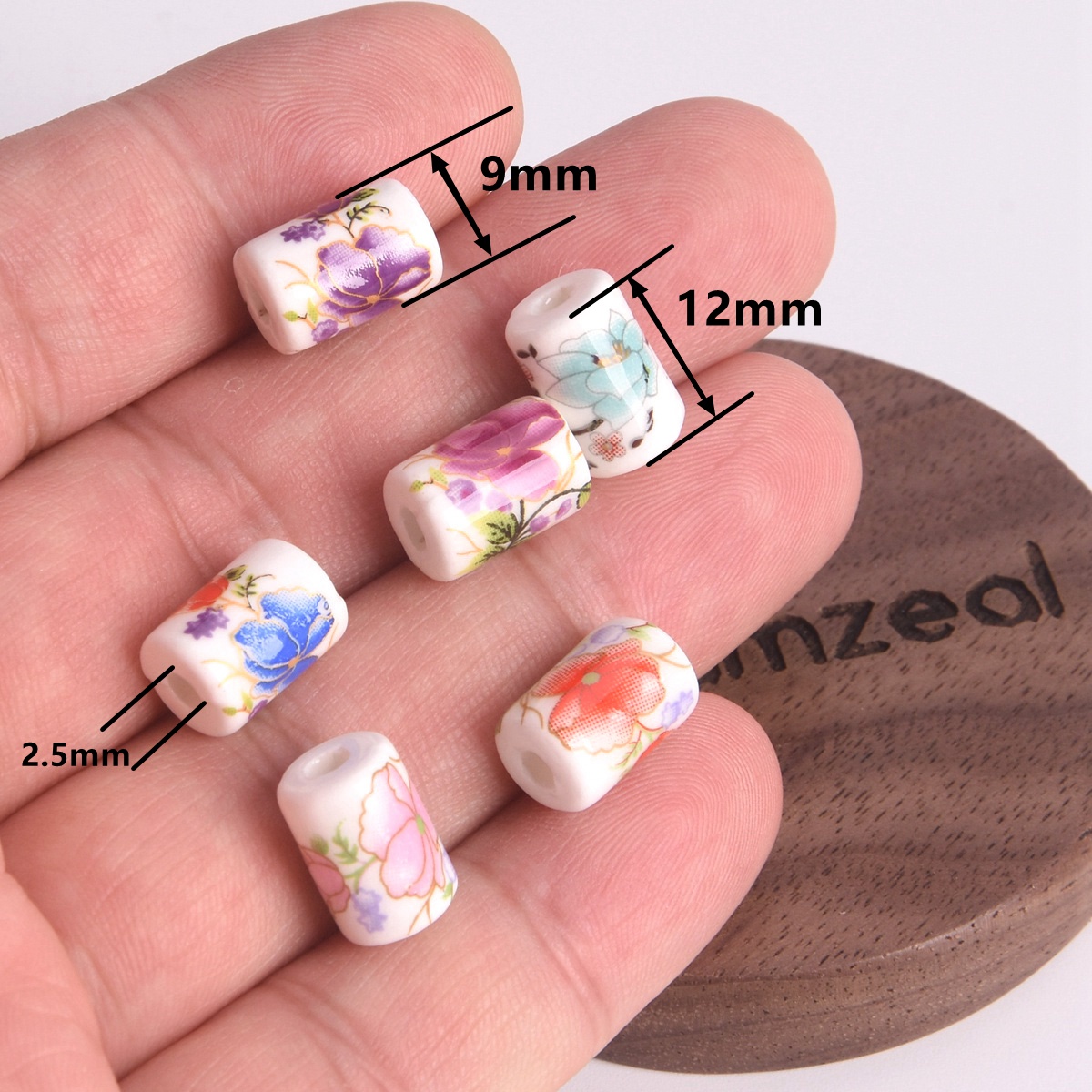 10pcs 12x9mm Cylinder Shape Fl - Embellishment Crafts avaliação e preço