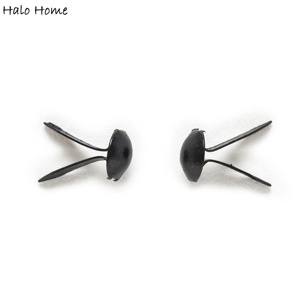 500 Pcs Black Round Brads Scra - Embellishments For Scrapbooking avaliação e preço