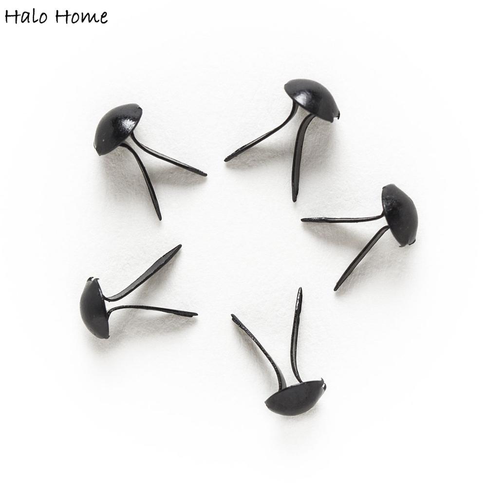 500 Pcs Black Round Brads Scra - Embellishments For Scrapbooking avaliação e preço