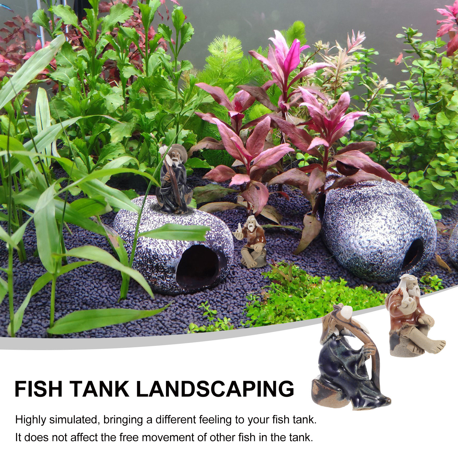 2Pcs Shiwon Folk Ceramic Fish  - Embellish Craft avaliação e preço