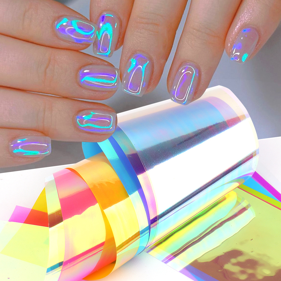 8pcs Holographic Aurora Film N - Glitter Vinyl Roll avaliação e preço